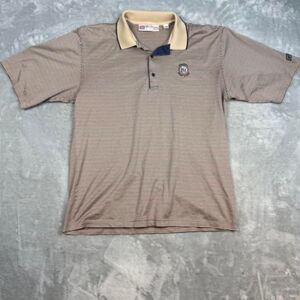 Slazenger Men's Brown and Tan Polo-shirts
